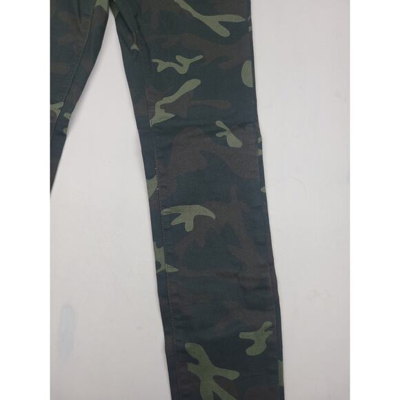Zara Womens Jeans Multicolor Size 2 Mid Rise Moto Denim Camo Cotton Blend - Picture 16 of 16